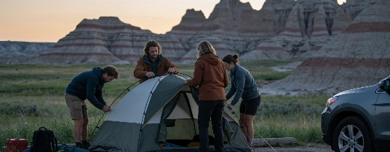 Кемпинг в национальном парке Badlands: правила, цены и сезонность Pomogator Travel © pomogator.travel