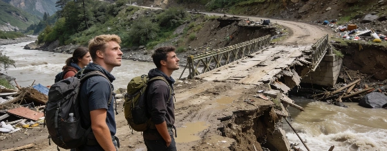 Паводок в Непале заблокировал российских туристов на маршрутах © pomogator.travel