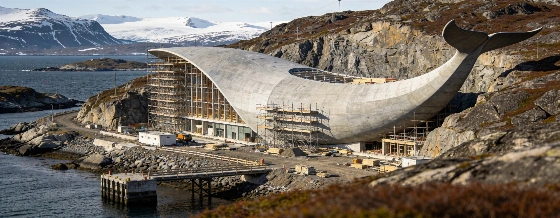В Норвегии откроется музей The Whale с обзорной крышей в 2027 году Pomogator Travel © pomogator.travel